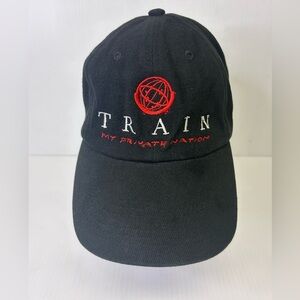 🎸”Train-“My Private Nation Tour Black Fabric Embroidered Cap
